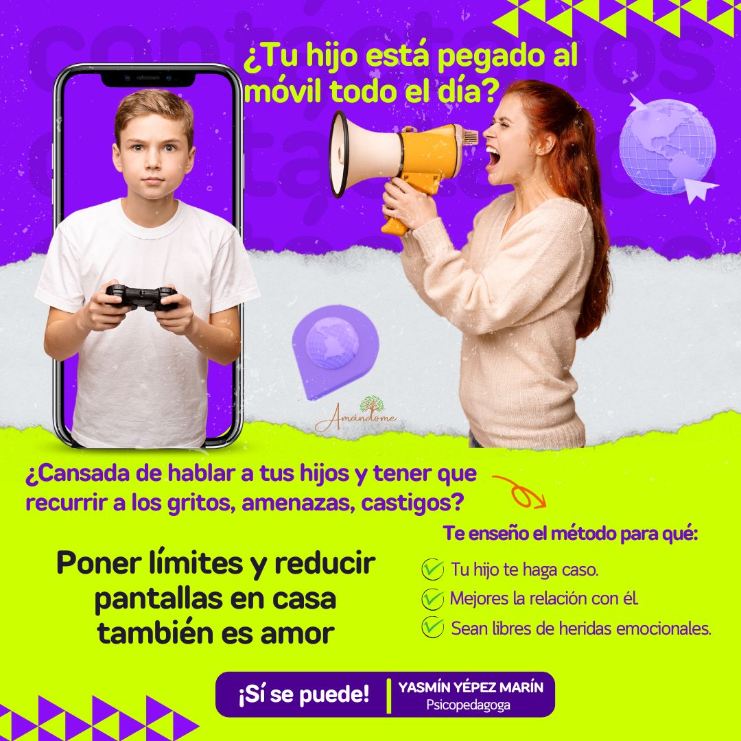 Poner límites y reducir pantallas en casa